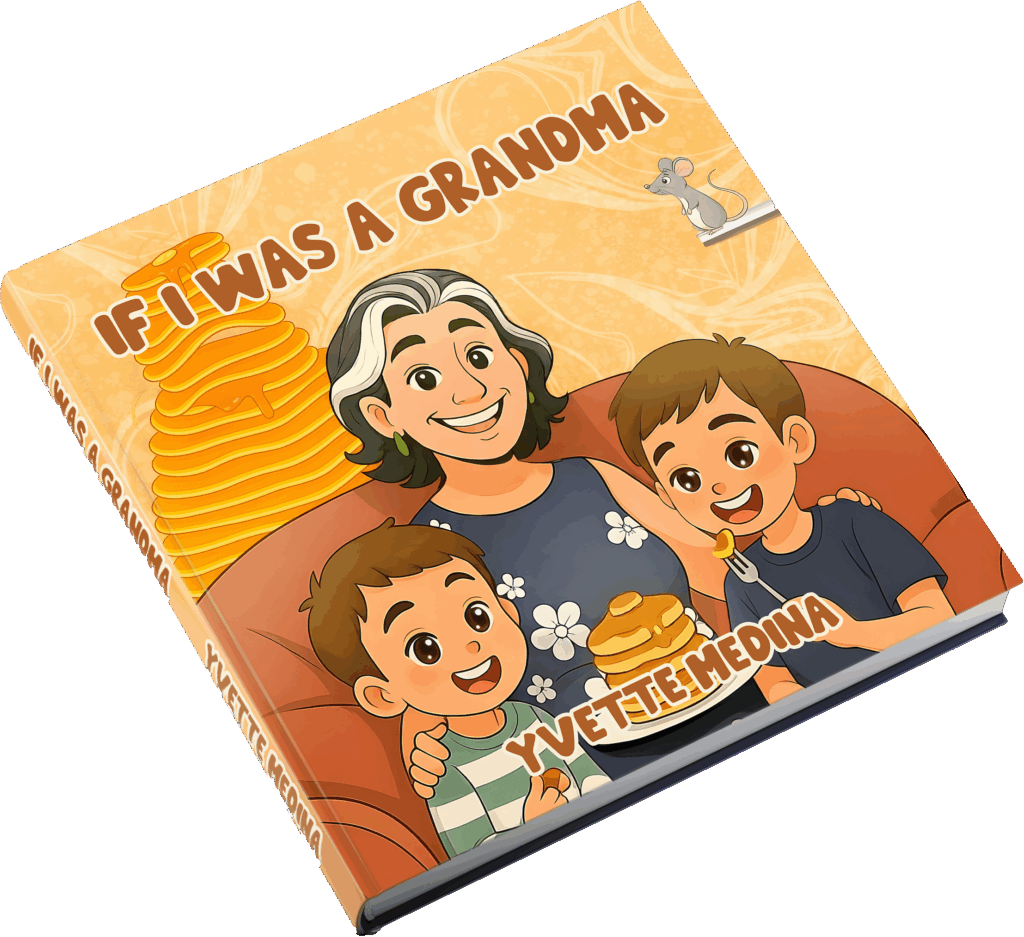 Hardcover book mockup for If I Was a Grandma.